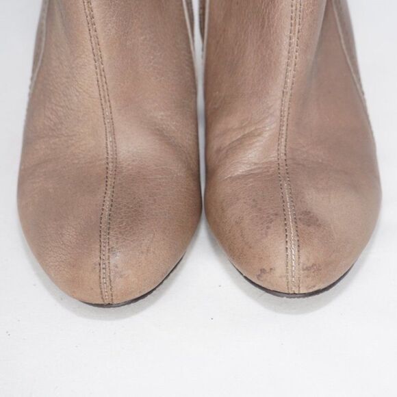 VinceĀ CamutoāBeige/Taupe Hillari Wedge Heel Booties, Sizeā37.5 /7 - Picture 12 of 13